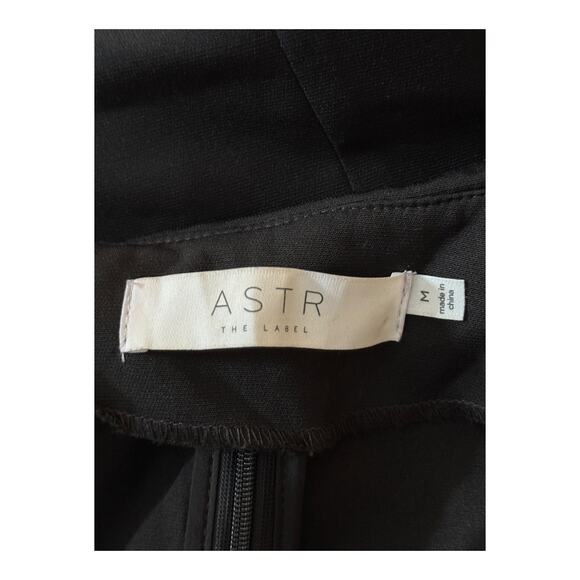 Astr the Label off the shoulder tuxedo collar long sleeve black size Medium M - Picture 5 of 6